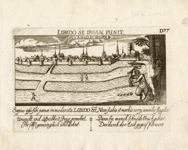 , Antique Print-VENLO-NETHERLANDS-LIBIDO-Meisner-1678, Pictura Antique Prints