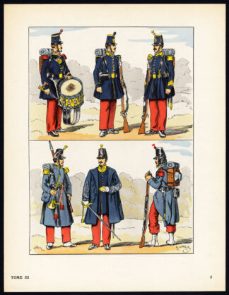 Antique Print-MILITARY-FRANCE-IMPERIAL GUARD-2ND REPUBLIC-SOLDIERS-2-Large-1965