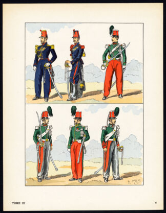 Antique Print-MILITARY-FRANCE-IMPERIAL GUARD-2ND REPUBLIC-SOLDIERS-6-Large-1965