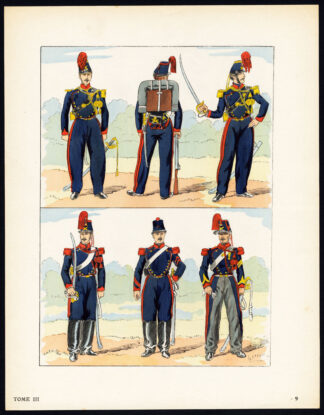 Antique Print-MILITARY-FRANCE-IMPERIAL GUARD-2ND REPUBLIC-SOLDIERS-9-Large-1965