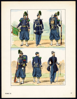 Antique Print-MILITARY-FRANCE-IMPERIAL GUARD-2ND REPUBLIC-SOLDIERS-37-Large-1965