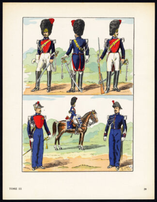 Antique Print-MILITARY-FRANCE-IMPERIAL GUARD-2ND REPUBLIC-SOLDIERS-39-Large-1965