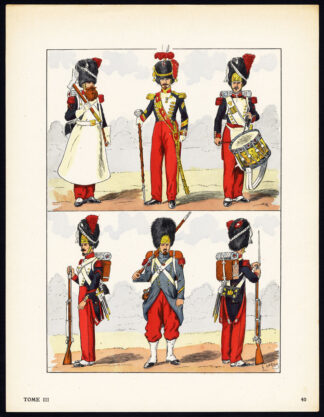 Antique Print-MILITARY-FRANCE-IMPERIAL GUARD-2ND REPUBLIC-SOLDIERS-40-Large-1965