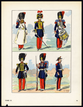 Antique Print-MILITARY-FRANCE-IMPERIAL GUARD-2ND REPUBLIC-CAVALRY-44-Large-1965