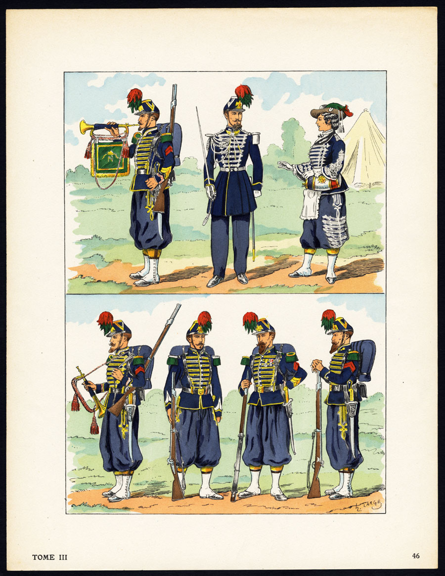 , Antique Print-MILITARY-FRANCE-IMPERIAL GUARD-2ND REPUBLIC-SOLDIERS-46-Large-1965, Pictura Antique Prints