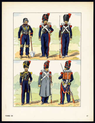 Antique Print-MILITARY-FRANCE-IMPERIAL GUARD-2ND REPUBLIC-SOLDIERS-47-Large-1965