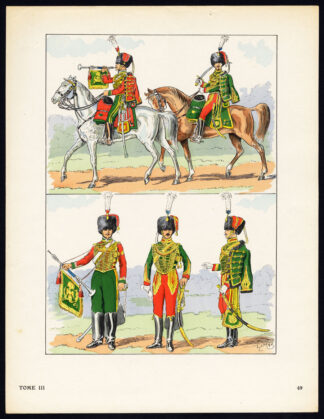 Antique Print-MILITARY-FRANCE-IMPERIAL GUARD-2ND REPUBLIC-SOLDIERS-49-Large-1965