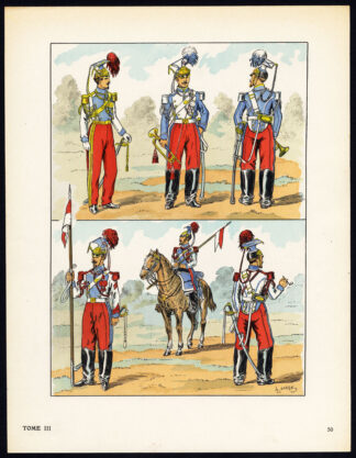 Antique Print-MILITARY-FRANCE-IMPERIAL GUARD-2ND REPUBLIC-SOLDIERS-50-Large-1965