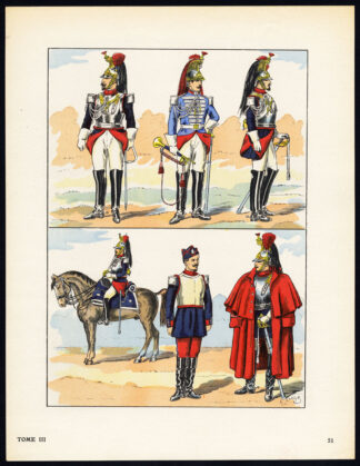 Antique Print-MILITARY-FRANCE-IMPERIAL GUARD-2ND REPUBLIC-SOLDIERS-51-Large-1965