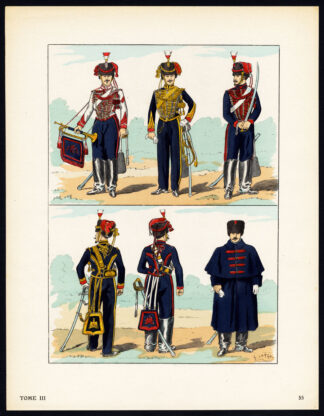 Antique Print-MILITARY-FRANCE-IMPERIAL GUARD-2ND REPUBLIC-SOLDIERS-55-Large-1965