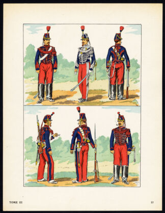 Antique Print-MILITARY-FRANCE-IMPERIAL GUARD-2ND REPUBLIC-SOLDIERS-57-Large-1965