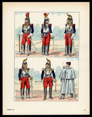 Antique Print-MILITARY-FRANCE-UNIFORM-IMPERIAL GUARD-pl. 29-Large-1965