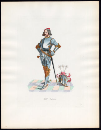 Antique Print-NUREMBERG-PATRICIAN-COSTUME-16TH C-18-Duplessis-Bonnard-1867