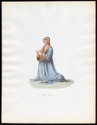 Antique Print-BOURGEOIS-AMIENS-COSTUME-16TH C-27-Duplessis-Bonnard-1867