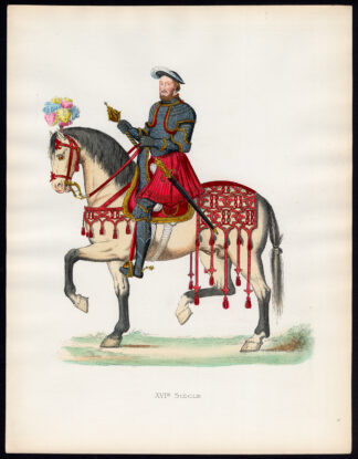 Antique Print-FRANCIS I-KING OF FRANCE-COSTUME-16TH C-33-Duplessis-Bonnard-1867