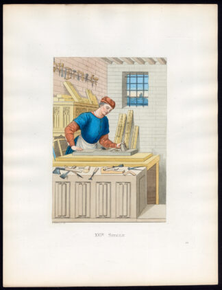 Antique Print-FRANCE-COSTUME-CARPENTER-16TH C-34-Duplessis-Bonnard-1867