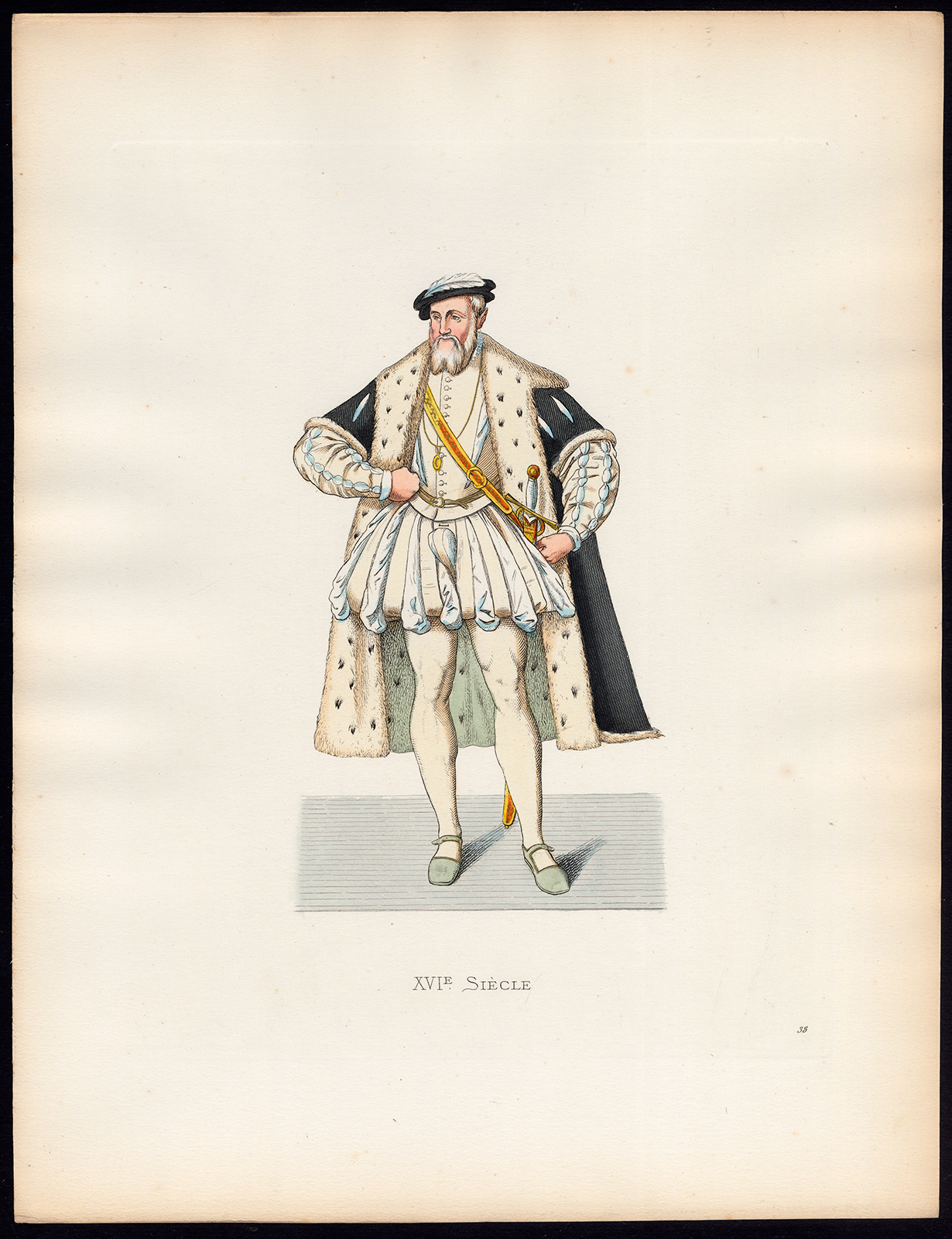 , Antique Print-FRANCIS DE LORRAINE-DUKE OF GUISE-16TH C-38-Duplessis-Bonnard-1867, Pictura Antique Prints