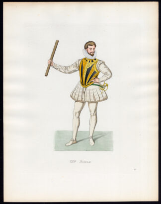 Antique Print-HENRY I-DUKE OF GUISE-SCARFACE-16TH C-42-Duplessis-Bonnard-1867