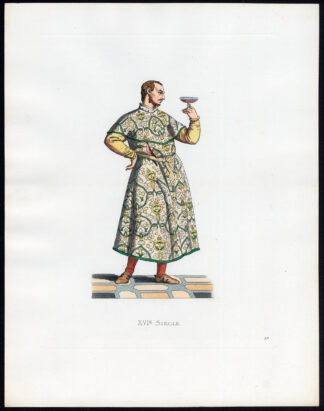 Antique Print-BENEDETTO CALIARI-VENICE-COSTUME-16TH C-49-Duplessis-Bonnard-1867