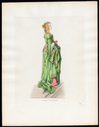 Antique Print-FLANDERS-FLEMISH-LADY-16TH CENTURY-65-Duplessis-Bonnard-1867