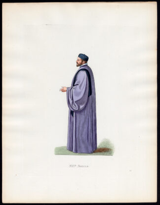 Antique Print-NOBLEMAN-VENICE-COSTUME-16TH CENTURY-70-Duplessis-Bonnard-1867