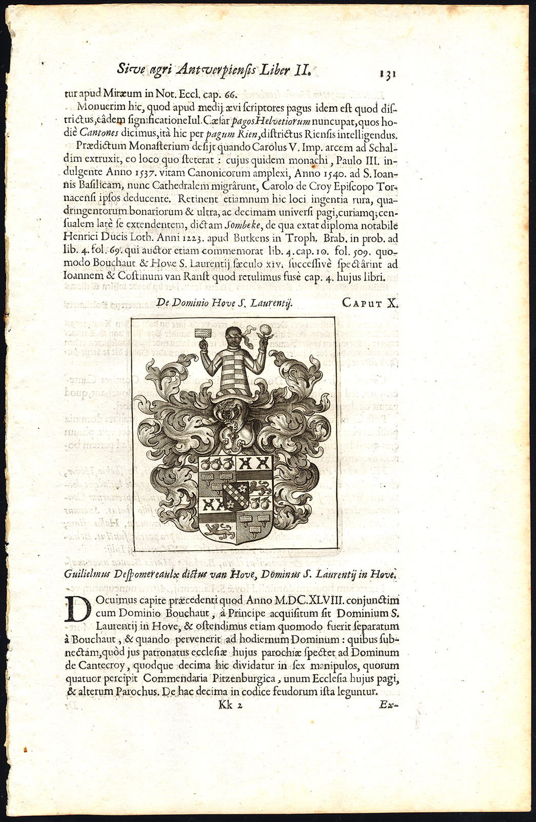 Lb2141r 416x637 Antique Print-COAT OF ARMS-GUILLAUME DESPOMEREAULX-HOVE-BELGIUM-Le Roy-1678