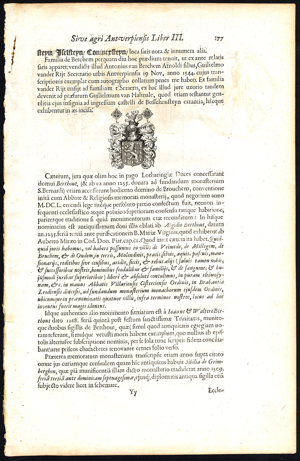, Antique Print-MEDALLION-SEAL-COAT OF ARMS-BELGIUM-Le Roy-1678, Pictura Antique Prints