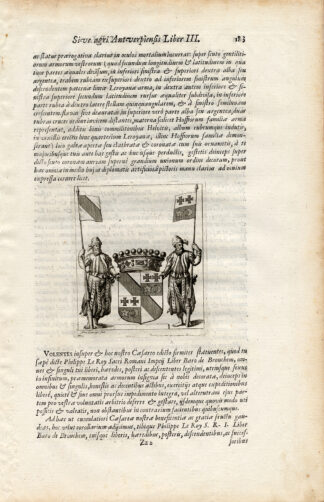 Antique Print-PHILIPPE LE ROY-COAT OF ARMS-BELGIUM-Le Roy-1678