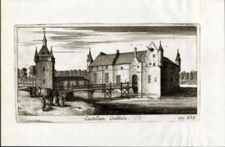 Antique Print-KRABBELS CASTLE-VORSELAAR-BELGIUM-Le Roy-1678