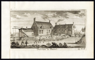 Antique Print-PRAETORIUM-CASTLE-BOUWEL-BELGIUM-Le Roy-1678