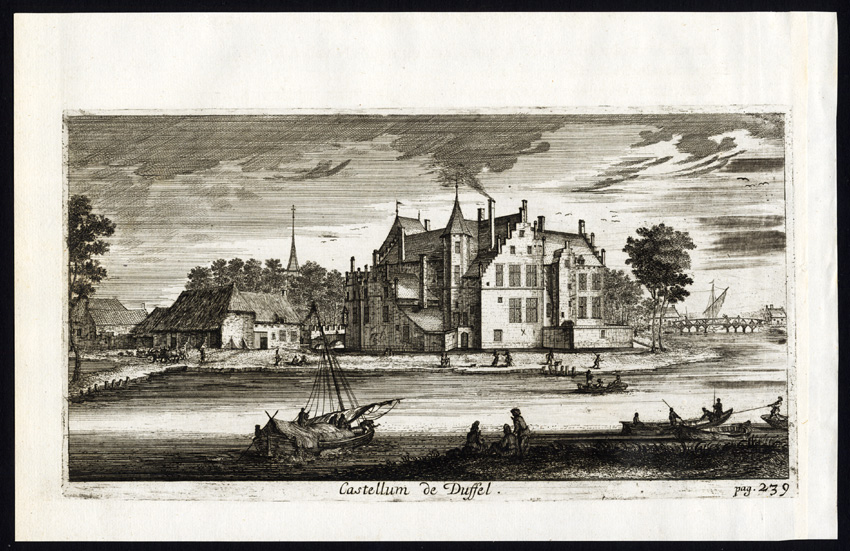 , Antique Print-CASTLE-DUFFEL-CASTELLUM-BELGIUM-Le Roy-1678, Pictura Antique Prints