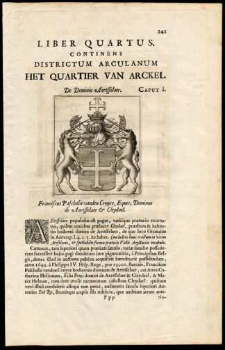 Antique Print-FRANS VAN DEN CRUYCE-CLEYDAEL-AARTSELAAR-BELGIUM-Le Roy-1678