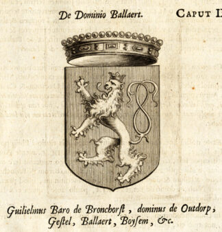 Antique Print-GUILLAUME-BARON-BRONCKHORST-OUTDORP-GESTEL-BELGIUM-Le Roy-1678