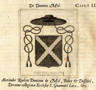 Antique Print-COAT OF ARMS-ALEXANDER ROELANS-MOL-BELGIUM-Le Roy-1678
