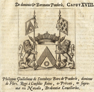 Antique Print-COAT OF ARMS-PHILIPPUS GUILLAUME VAN STEENHUYS-Le Roy-1678
