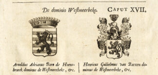 Antique Print-COAT OF ARMS-ARNOLDUS-BARON-HOENSBROECK-BAEXEN-Le Roy-1678