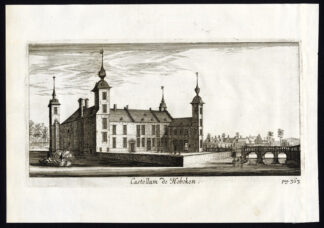 Antique Print-CASTLE-CASTELLUM-HOBOKEN-ANTWERP-BELGIUM-Le Roy-1678
