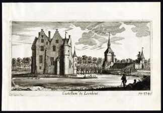 Antique Print-CASTLE OF LOENHOUT-CASTELLUM-BELGIUM-Le Roy-1678