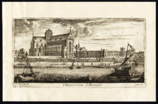 Antique Print-ST BERNARD'S ABBEY-MONASTERIUM-HEMIKSEM-BELGIUM-Le Roy-1678