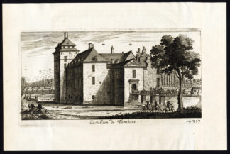 Antique Print-CASTLE-CASTELLUM-TURNHOUT-BELGIUM-Le Roy-1678