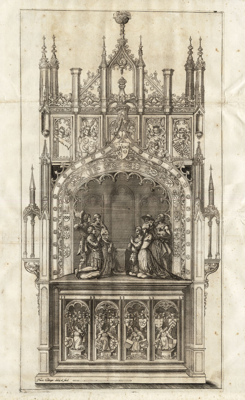 , Antique Print-GRAVE-ENGELBERT OF NASSAU-BREDA-NETHERLANDS-Le Roy-1678, Pictura Antique Prints