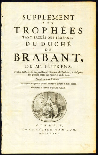 Antique Print-TITLE PAGE-BRABANT-LAURENS COSTER-Butkens-1726