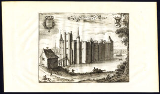 Antique Print-CASTLE-RUPELMONDE-BELGIUM-Butkens-Harrewijn-1726