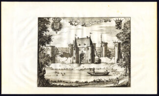 Antique Print-CASTLE-PETEGEM AAN DE SCHELDE-BELGIUM-Butkens-Harrewijn-1726