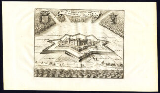 Antique Print-CASTLE-NIEPPE-NIEPKERKE-NORTHERN FRANCE-Butkens-Harrewijn-1726