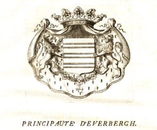 Antique Print-COAT OF ARMS-PRINCIPALITY OF EVERBERG-BELGIUM-Butkens-1726