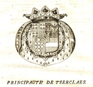 Antique Print-COAT OF ARMS-PRINCIPALITY OF 'T SERCLAES-BELGIUM-Butkens-1726