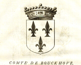 Antique Print-COAT OF ARMS-COUNT OF ERPS-KWERPS-BOUCKHOVE-BRABANT-Butkens-1726