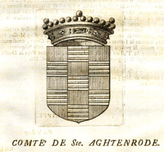 Antique Print-COAT OF ARMS-COUNT OF ST AGHTENRODE-ATTENRODE-BRABANT-Butkens-1726