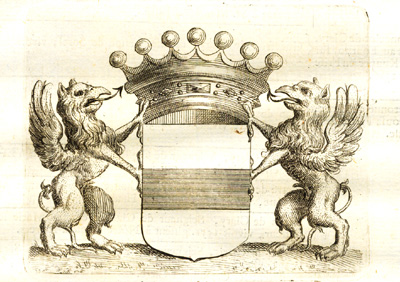 , Antique Prints-COAT OF ARMS-CLARIS FAMILY-MONUMENT-ALTAR-BRABANT-Butkens-1726, Pictura Antique Prints